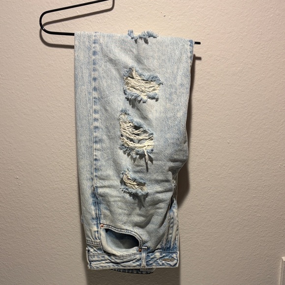 Denim - Distressed Light Blue Jeans
